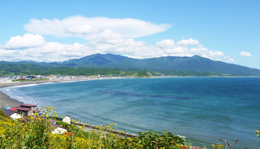 北海道「様似町」遼闊海灣美景