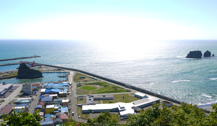 日勝半島様似町觀音山一景