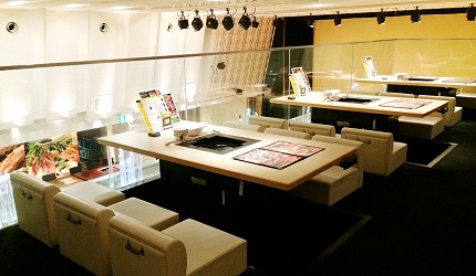 札幌生啤酒成吉思汗烤肉、螃蟹與和牛店家推薦「麒麟啤酒園」2樓用餐空間