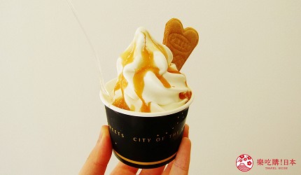 北海道札幌推薦霜淇淋店!登別牛奶做的冰淇淋霜淇淋「COOL GARDEN」的岩鹽焦糖聖代(塩キャラメルサンデー)