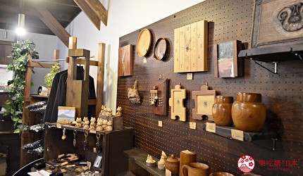 北海道釧路「阿寒湖」旅行推薦景點!阿寒湖伴手禮店「AKANKO STYLE ART LABO」店內一景