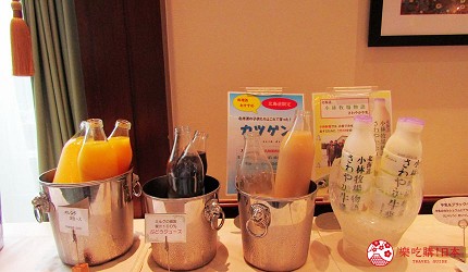 札幌飯店推薦「札幌克拉比飯店」的早餐吧飲料