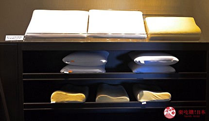 北海道函館湯之川王子飯店「渚亭」的浴衣、枕頭可以自己選擇
