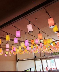 北海道最大三井OUTLET「MITSUI OUTLET PARK 札幌北广岛」的2019年1月25日~2月17日期间限定活动的吊灯