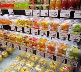 北海道札幌最大規模商場「AEON MALL 札幌發寒店」販售的小盒裝水果