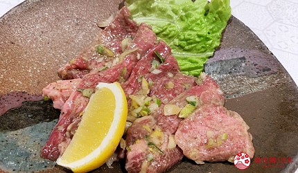 北海道札幌的人气烧肉店「NANKOU园」的特选上牛舌