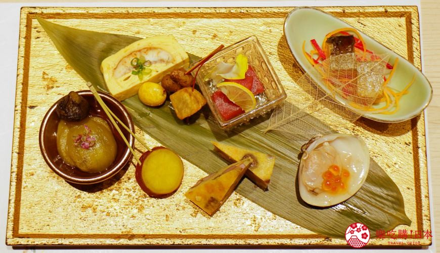 北海道自由行必去札幌食必吃和牛烧肉推荐推介美食店肉割烹八寸的招牌菜当季山海之幸配菜拼盘八寸的摆盘精美
